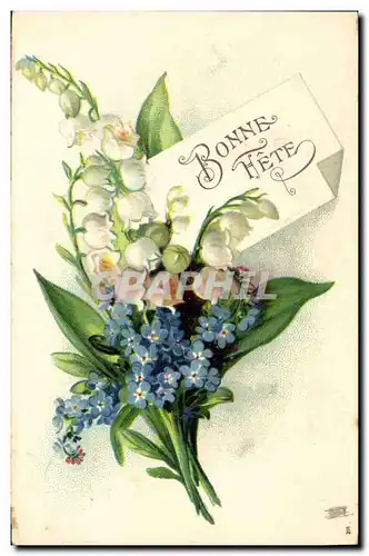 Cartes postales Fantaisie Fleurs Muguet