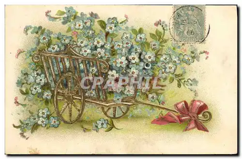 Cartes postales Fantaisie Fleurs