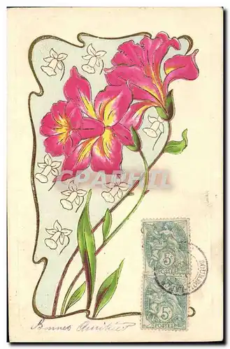 Cartes postales Fantaisie Fleurs