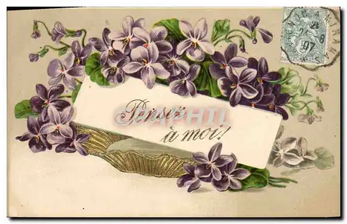 Cartes postales Fantaisie Fleurs