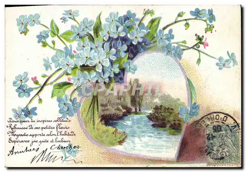 Cartes postales Fantaisie Fleurs