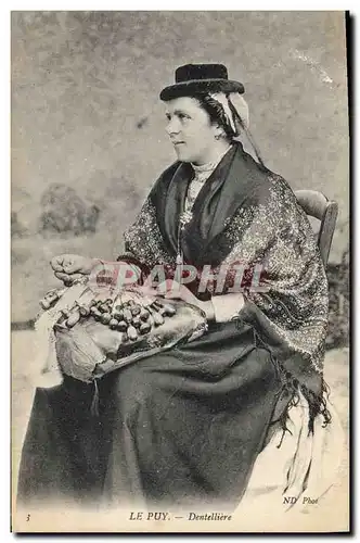 Ansichtskarte AK Folklore Dentelle Dentelliere Le Puy