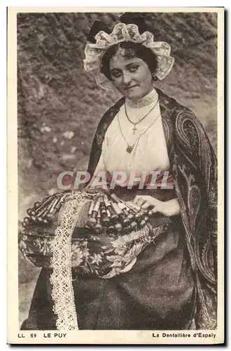 Ansichtskarte AK Folklore Dentelle la Dentelliere d&#39Espaly Le Puy