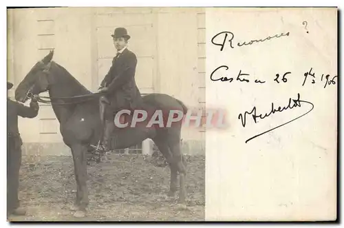 CARTE PHOTO Cheval Hippisme Equitation