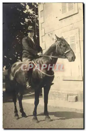 CARTE PHOTO Cheval Hippisme Equitation