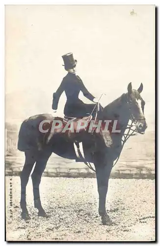 CARTE PHOTO Cheval Hippisme Equitation
