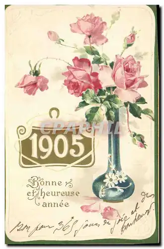 Ansichtskarte AK Fantaisie Fleurs Annee 1905