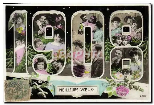 Ansichtskarte AK Fantaisie Fleurs Annee 1908 Femmes