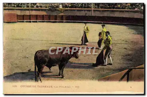 Ansichtskarte AK Corrida Course de taureaux La Muleta