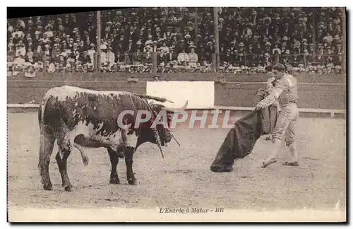 Cartes postales Corrida Course de taureaux L&#39entree a Mator