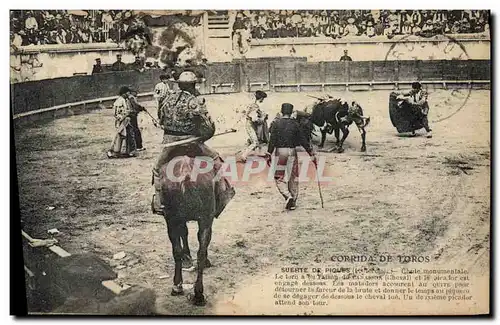 Ansichtskarte AK Corrida Course de taureaux Suerte de piques