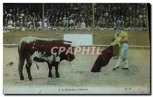 Ansichtskarte AK Corrida Course de taureaux L&#39entree a Matar