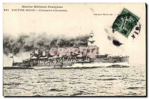 Cartes postales Bateau de Guerre Victor Hugo Croiseur Cuirasse