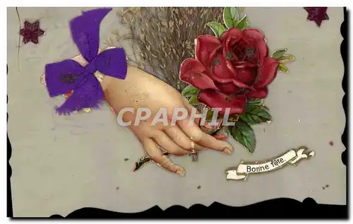Cartes postales Fantaisie Main Fleurs