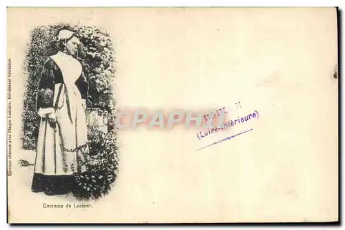 Cartes postales Folklore Costume de Lorient