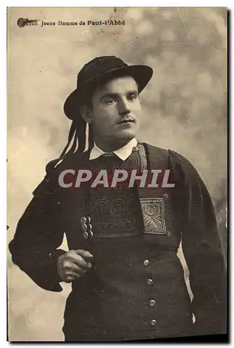 Cartes postales Folklore Jeune homme de Pont L&#39Abbe