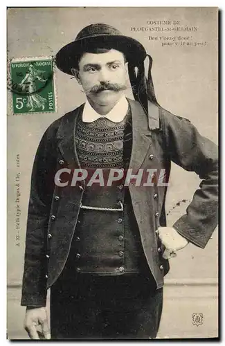 Cartes postales Folklore Costume de Plougastel St Germain