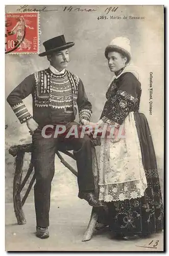 Cartes postales Folklore Maries de Bannalec Mariage