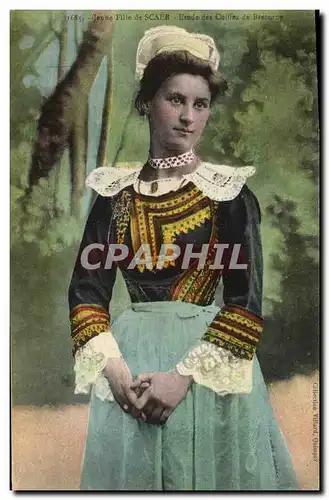 Cartes postales Folklore Jeune fille de Scaer