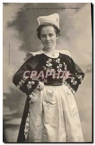 Cartes postales Folklore Jeune fille de Bannalec