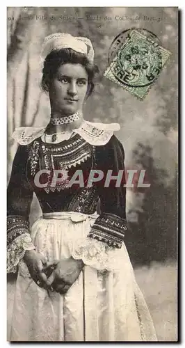 Cartes postales Folklore Jeune fille de Scaer