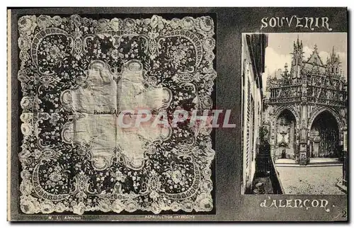 Cartes postales Folklore Dentelle Dentelliere Alencon