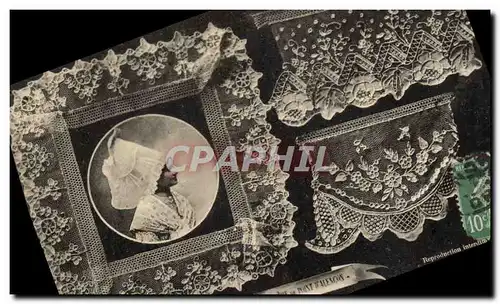 Cartes postales Folklore Dentelle Ecole Dentelliere de Point d'Alencon