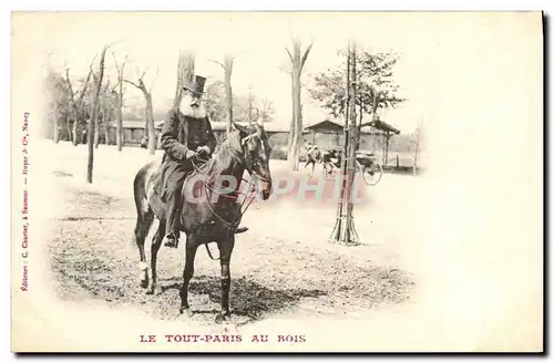 Ansichtskarte AK Cheval Hippisme Equitation Le Tout Paris au Bois