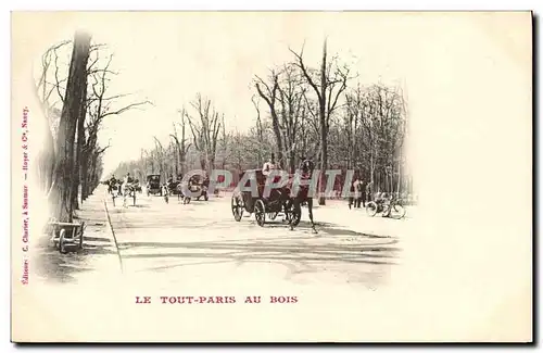 Ansichtskarte AK Cheval Hippisme Equitation Le Tout Paris au Bois