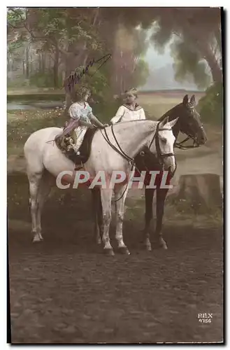 Ansichtskarte AK Cheval Hippisme Equitation Enfants