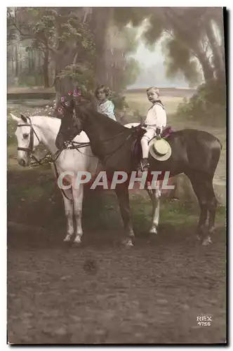 Cartes postales Cheval Hippisme Equitation Enfants