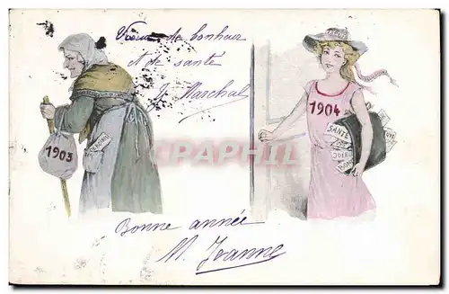Cartes postales Fantaisie Femme Annee 1903 1904