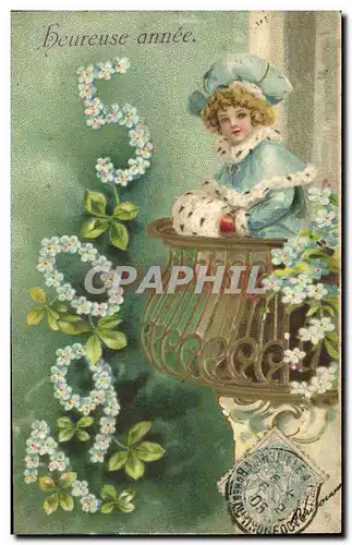 Cartes postales Fantaisie Fleurs Annee 1905 Enfant