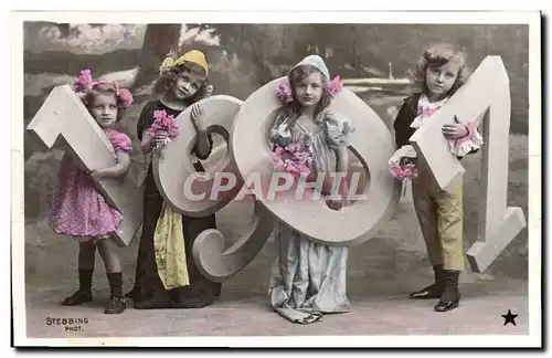 Ansichtskarte AK Fantaisie Enfants Annee 1907