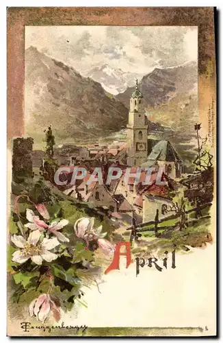 Cartes postales Fantaisie Moi April Avril