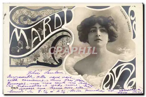 Cartes postales Fantaisie Femme Jour Mardi