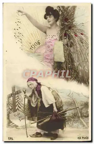 Cartes postales Fantaisie Annee 1906 Femme