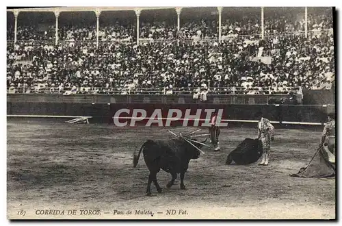 Cartes postales Corrida Course de taureaux Paseo de muleta