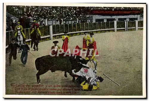 Cartes postales Corrida Course de taureaux Caida del picador