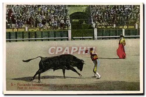 Cartes postales Corrida Course de taureaux Poniendo banderillas
