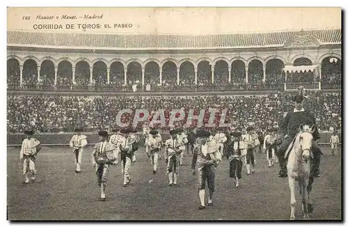 Ansichtskarte AK Corrida Course de taureaux El paseo