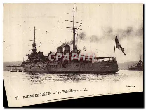 Cartes postales Bateau de Guerre Le Victor Hugo