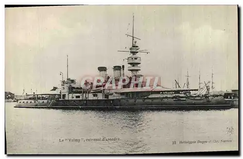 Cartes postales Bateau de Guerre Le Valmy Cuirasse d'escadre