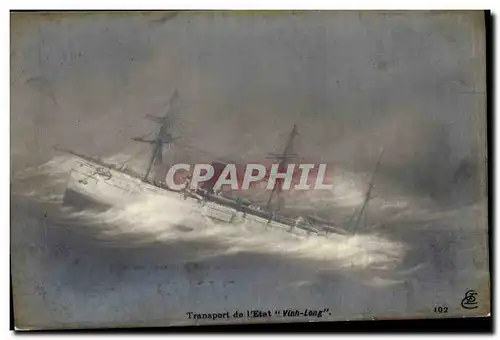 Ansichtskarte AK Bateau de Guerre Transport de l&#39Etat Vinh Long