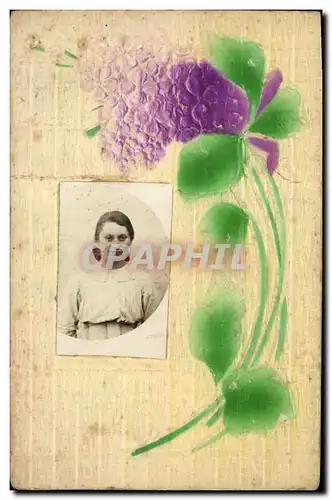 Cartes postales Fantaisie Fleurs Femme