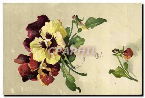 Cartes postales Fantaisie Fleurs