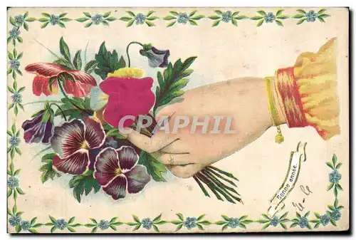 Cartes postales Fantaisie Fleurs