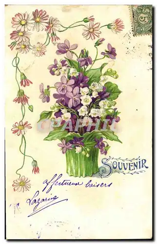 Cartes postales Fantaisie Fleurs