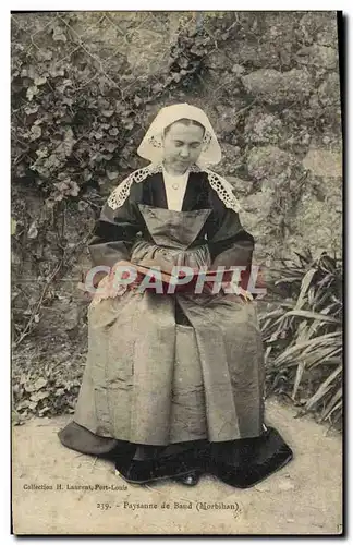 Cartes postales Folklore Paysanne de Baud Morbihan