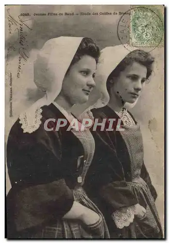 Cartes postales Folklore Jeunes filles de Baud